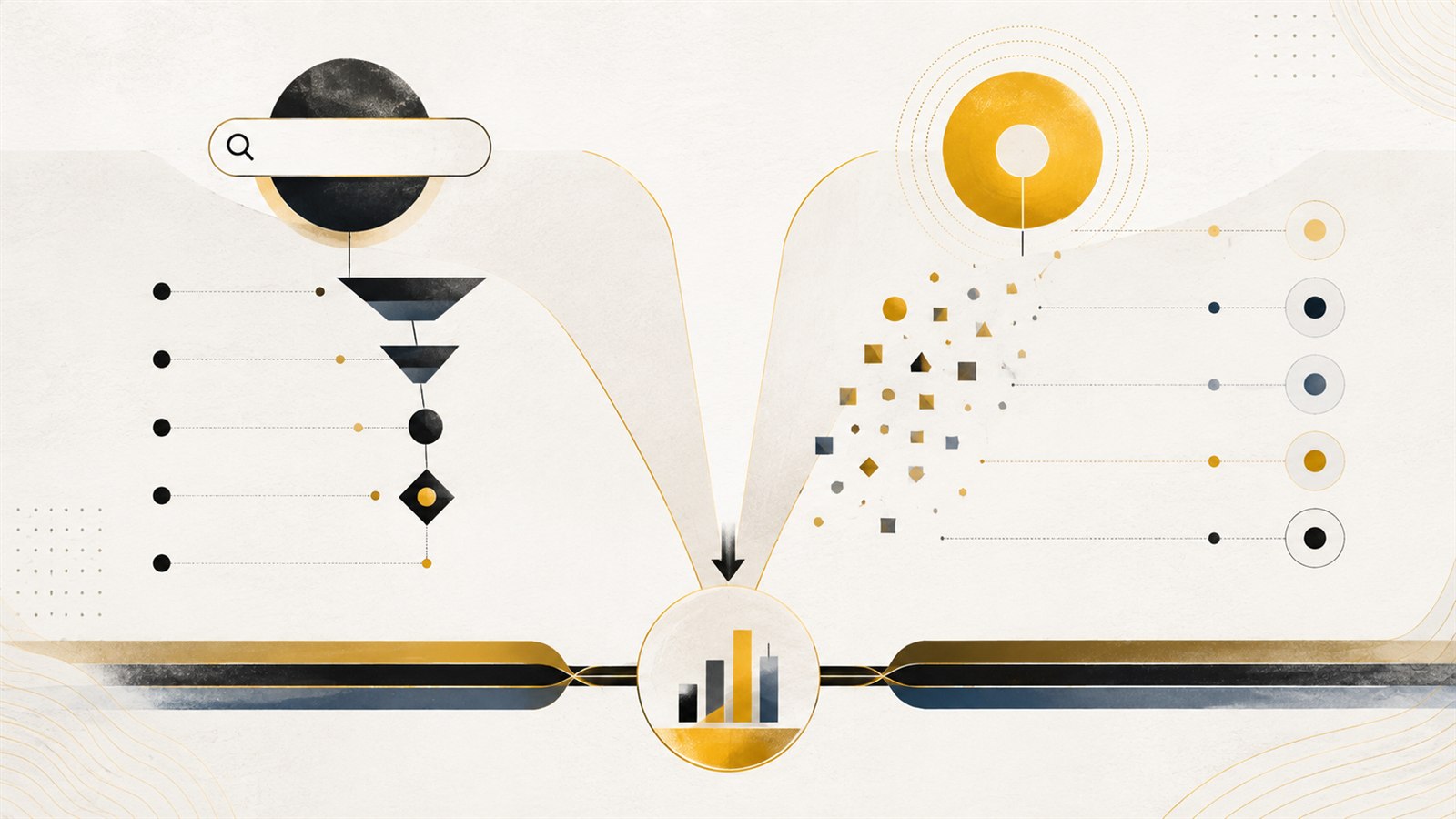 Editorial comparison of search intent and audience discovery converging into measurable demand